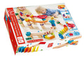 Hape Marble Run Race Track Wooden STEM Toy Set, 81 Pieces, Ages 3+