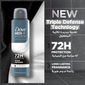 Dove Men+Care Stain Defense Antiperspirant Deodorant Spray Clean Scent