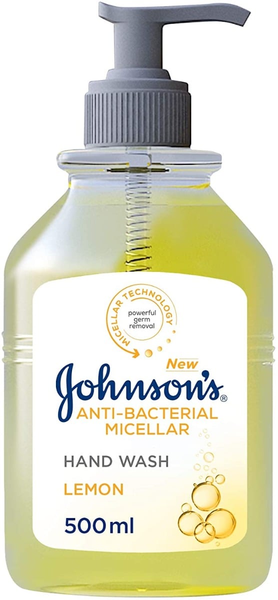 Johnson Lemon Hand Wash, Liquid Cleanser, Refreshing Lemon Scent