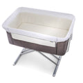 Hauck Face To Me Baby Bed Bedside Cot Grey Height Adjustable Foldable