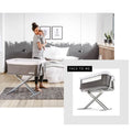 Hauck Face To Me Baby Bed Bedside Cot Grey Height Adjustable Foldable