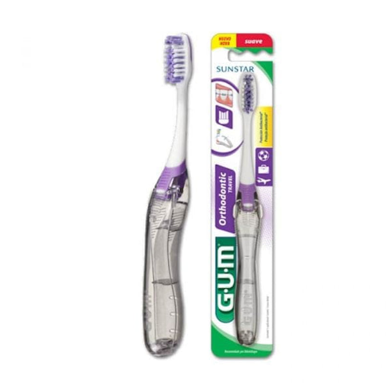 G.U.M Orthodontic Toothbrush Soft Bristles Compact Head 1 Unit