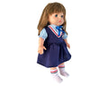 Xin Yan Pretty Girl School Doll, Vest and Plaid Skirt, Age 3+