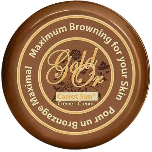 Carrot Sun Cream Gold Tanning Cream with L-Tyrosine and Almond Oil 350 ml