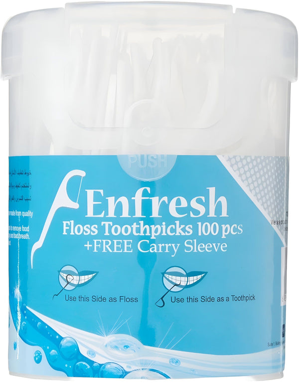 Enfresh Floss Toothpicks, 100 Count
