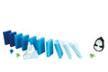 Hape Penguin Playland Marble Run Building Set, 112 Pieces, Ocean Blue and Ice White