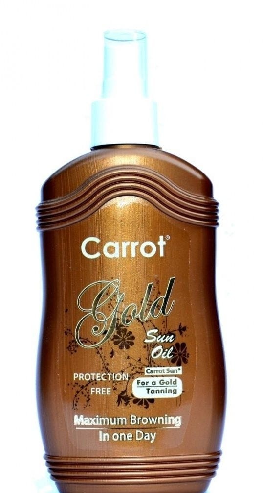 Carrot Sun Oil Gold Tanning Oil with Carotenoids and Vitamins 200 ml