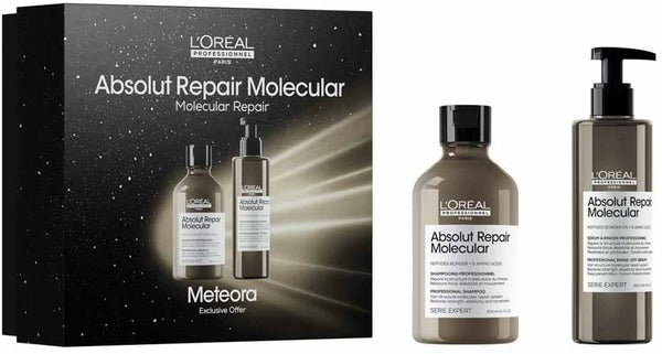 L'Oreal Professionnel Absolut Repair Molecular Hair Care Gift Set Duo Shampoo Rinse Serum