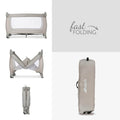 Hauck Sleep'N Play Go Plus Travel Cot, Newborn Level, Changing Table, Beige