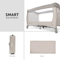 Hauck Sleep'N Play Go Plus Travel Cot, Newborn Level, Changing Table, Beige