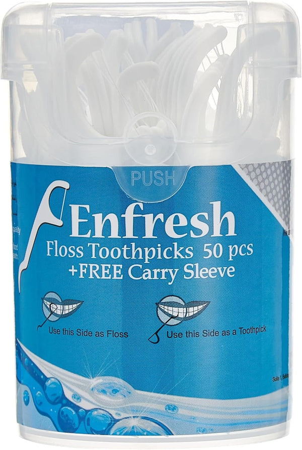 Enfresh Dental Floss Toothpicks 50 Pieces