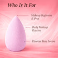 KillyS 3D Makeup Blending Sponge Teardrop Shape Collagen Extract 1 Piece