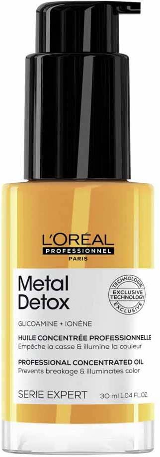 LOreal Professionnel Metal Detox Protecting Hair Oil, Heat Protection up to 230C, 30 ml