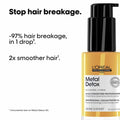 LOreal Professionnel Metal Detox Protecting Hair Oil, Heat Protection up to 230C, 30 ml