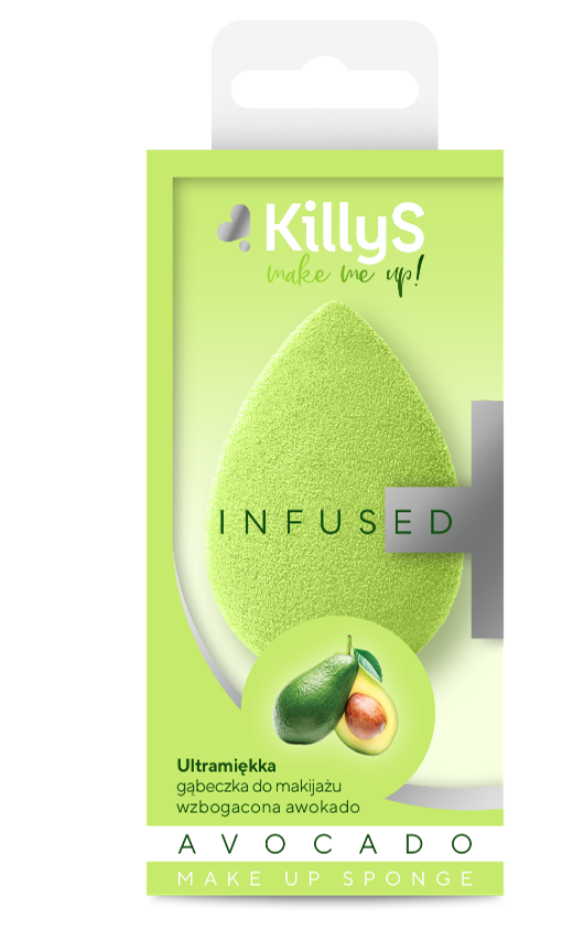 KillyS Makeup Sponge Drop Shape Avocado-Infused Polyurethane