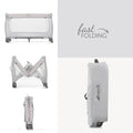 Hauck Sleep'N Play Center Travel Cot Playpen Newborn Level Changing Table Teddy Grey