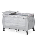 Hauck Sleep'N Play Center Travel Cot Playpen Newborn Level Changing Table Teddy Grey