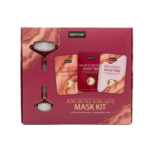 Sence Ancient Escape Face Mask Set with Facial Massager, 3 Masks