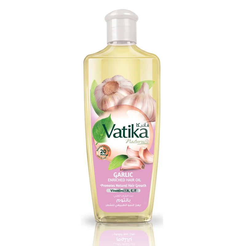 Vatika Naturals Garlic Enriched Hair Oil Scalp Care and Hair Strengthening 200 ml