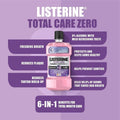 Listerine Total Care Zero Mouthwash Alcohol-Free Fluoride 250ml