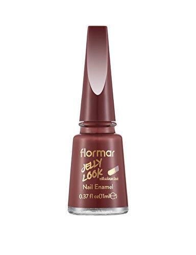 Flormar Jelly Look Nail Polish Gel Finish Plum It Up JL61