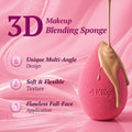 KillyS 3D Makeup Sponge Slanted Edge Pink, 1 Piece