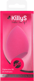 KillyS 3D Makeup Sponge Slanted Edge Pink, 1 Piece