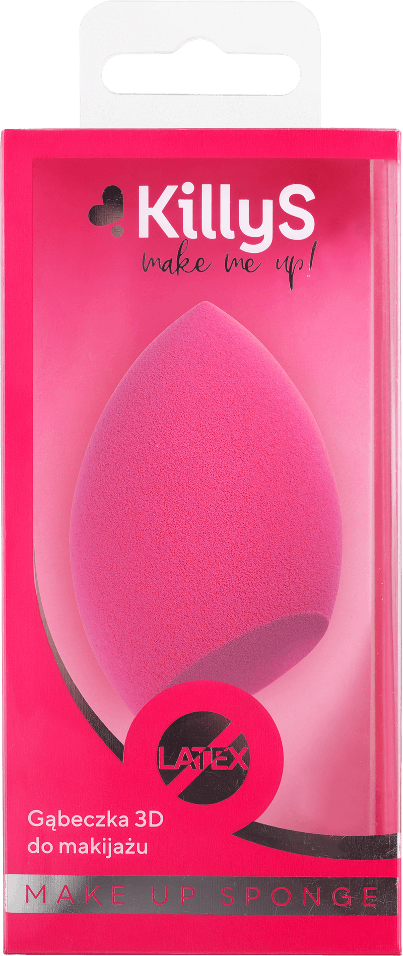 KillyS 3D Makeup Sponge Slanted Edge Pink, 1 Piece
