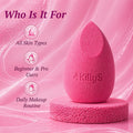 KillyS 3D Makeup Sponge Slanted Edge Pink, 1 Piece