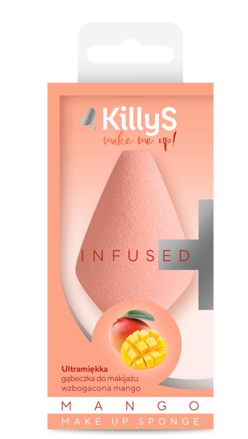 KillyS Makeup Sponge Drop Shape Mango Extract Polyurethane