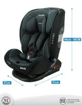 Nania Malta Car Seat Grey Black Group 0+/1/2/3 Rearward and Forward Facing 0-36kg