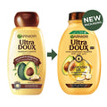 Garnier Ultra Doux Avocado Oil & Shea Butter Nourishing Shampoo for Dry or Frizzy Hair, 400 ml