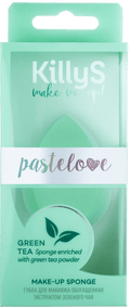 KillyS Pastelove Makeup Sponge Green Tea Extract, Non-Latex