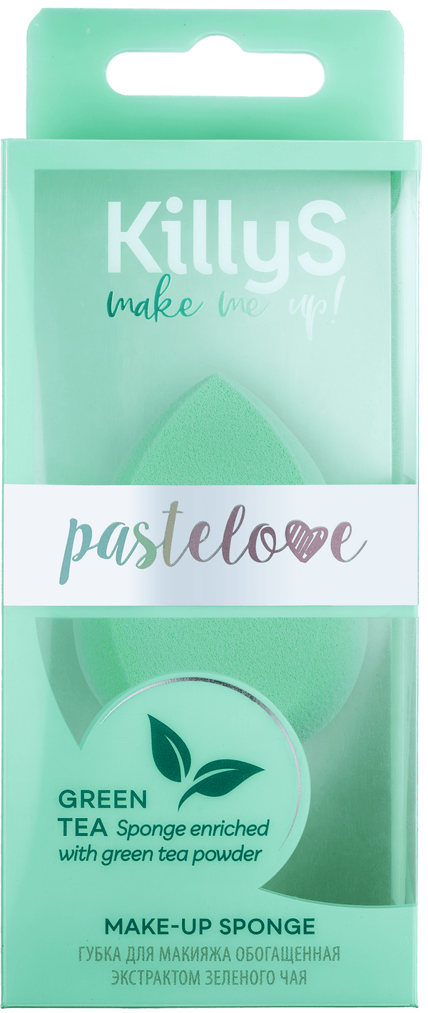 KillyS Pastelove Makeup Sponge Green Tea Extract, Non-Latex