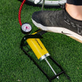 Spartan Foot Pump Single Cylinder with Pressure Gauge, Folding Design, Bicycle and Vehicle Inflator