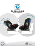 Nania Malta Convertible Car Seat Rearward and Forward Facing Red Black 0-36 kg
