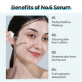 numbuzin No. 6 Deep Sleep Mask Serum, Lightweight Hydrating Face Serum, 63% Icelandic Glacier Water, 50 ml