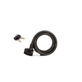 Spartan Cable Lock Black, Flexible Steel Bicycle Security Lock