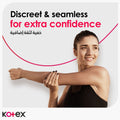 Kotex Ultra Thin Large Feminine Pads With Wings, Cotton, Super Size, 8 Pieces