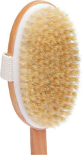 Xcluzive Wooden Bath Brush Natural Bristles Detachable Head Easy-Grip 1 Pc