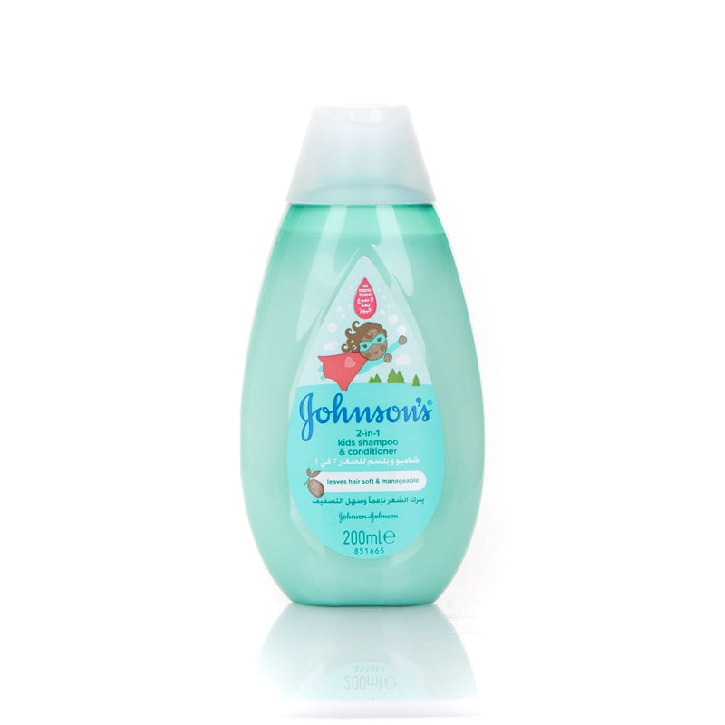 Johnson's 2-in-1 Baby Shampoo and Conditioner Gentle Cleansing Moisturizing 200ml