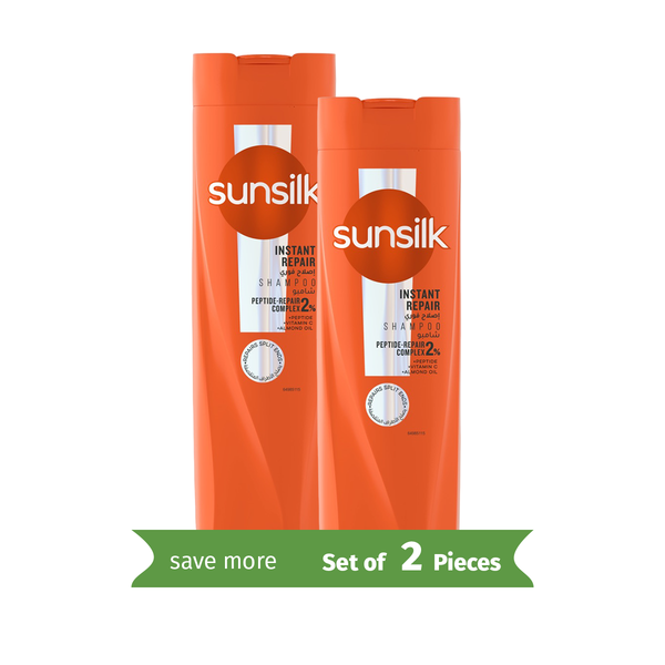 Sunsilk Instant Restore Shampoo Liquid Peptide-Repair Complex 400 ml Twin Pack