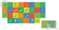 Sunta Arabic Alphabet Play Mat Puzzle Floor Tiles, Educational Foam, 30 Pieces