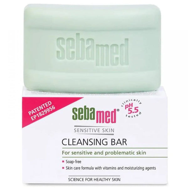 Sebamed Cleansing Bar Soap-Free Sensitive Skin Formula pH 5.5 100g