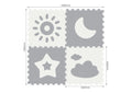 Sunta Weather Series Classic Puzzle Play Mat EVA Foam Grey 4 Pieces