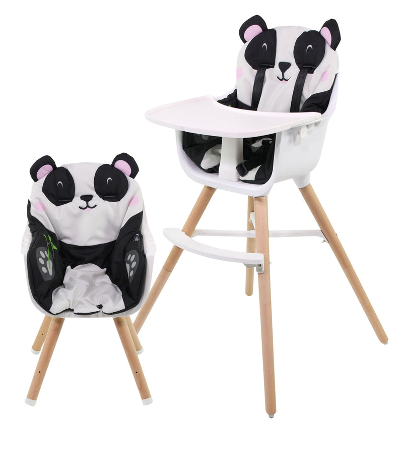 Nania Paulette Panda 2-in-1 Evolutionary High Chair with Reversible Cushion and Adjustable Tray