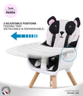 Nania Paulette Panda 2-in-1 Evolutionary High Chair with Reversible Cushion and Adjustable Tray