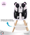 Nania Paulette Panda 2-in-1 Evolutionary High Chair with Reversible Cushion and Adjustable Tray