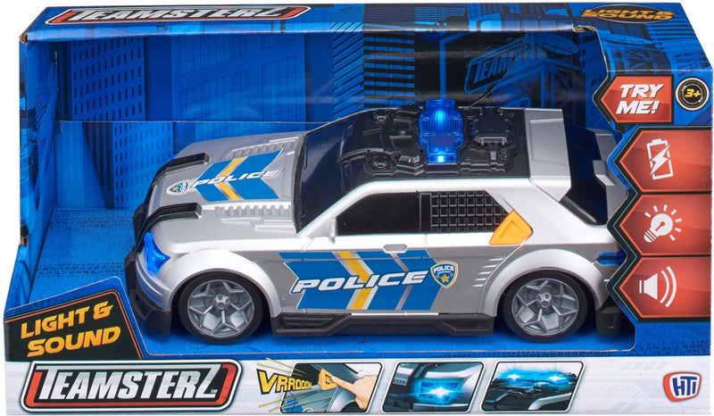 Teamsterz Medium L S Police Interceptor Toy Car with Lights and Sounds