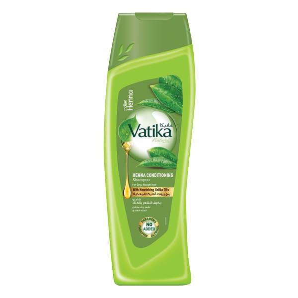 Dabur Vatika Henna Shampoo Liquid Silicone-Free Coloured Hair Care 400 ml